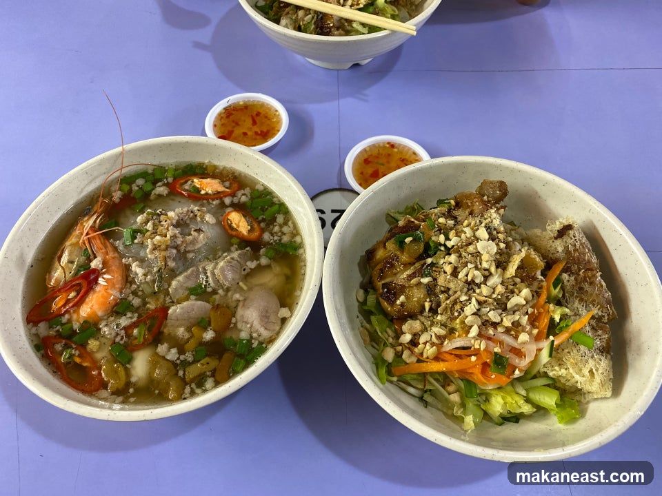 Two Bowls of Vietnamese Food