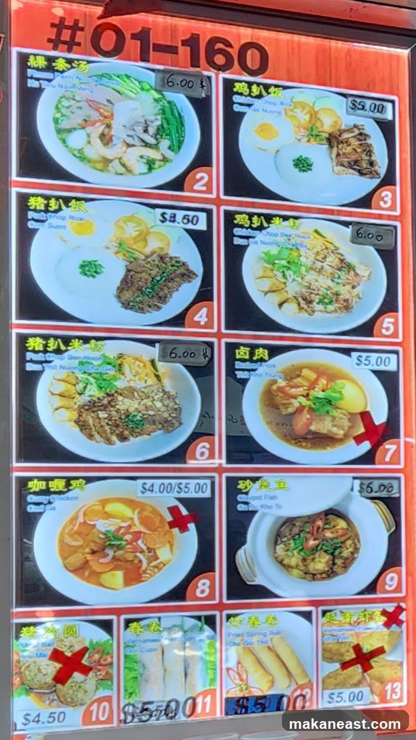 Menu #01-160
