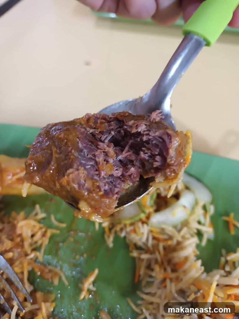 Close-up of Biryani with Meat