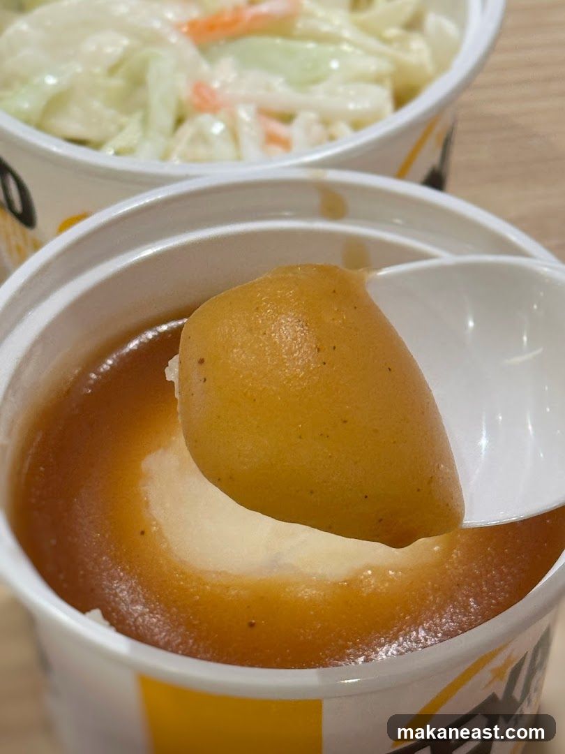 Mashed Potatoes and Gravy with Coleslaw