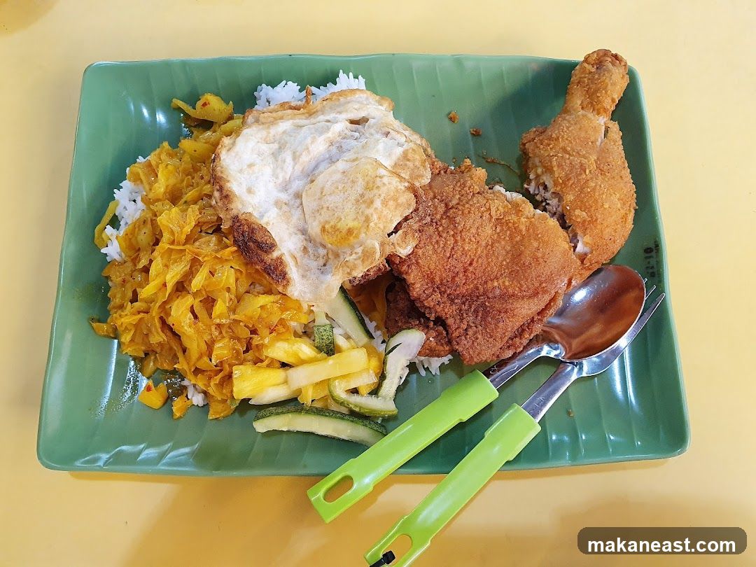 Fried Chicken Rice Plate