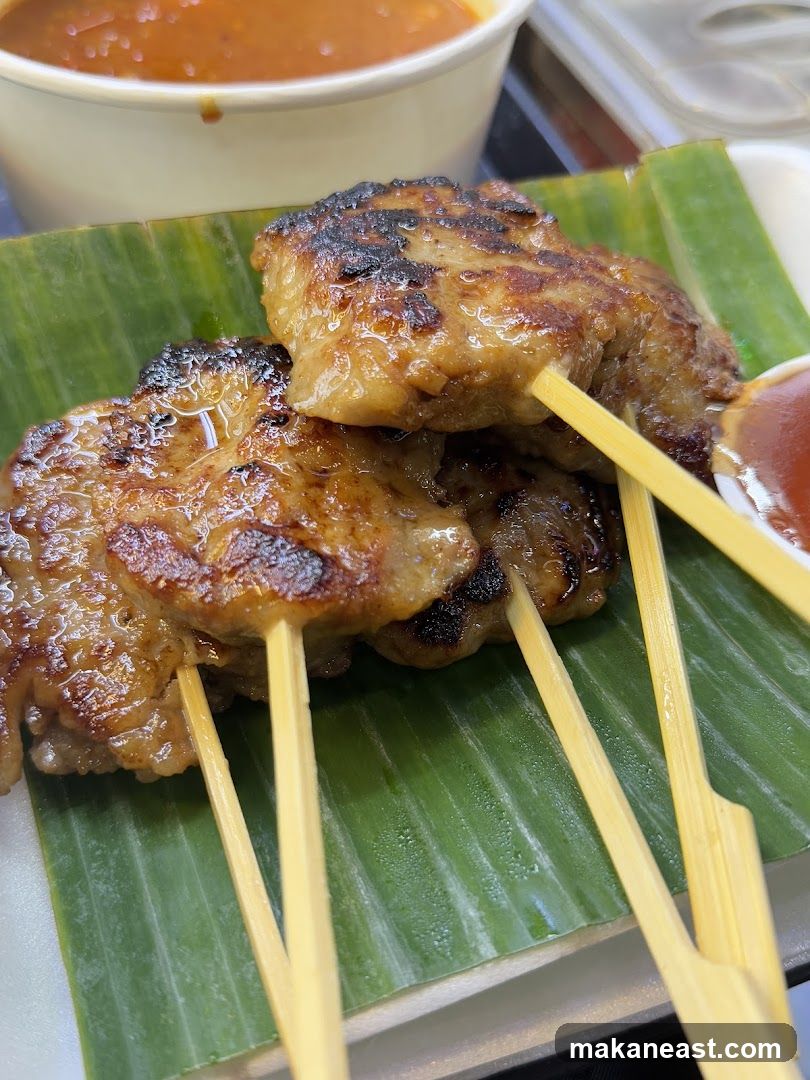 Grilled Meat Skewers with Sauce