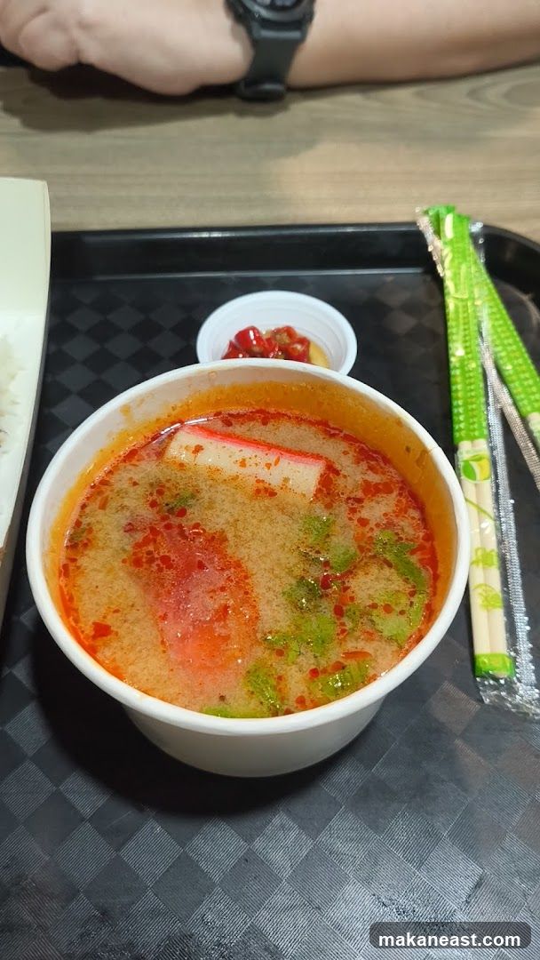 Soup with Crab Stick and Chili
