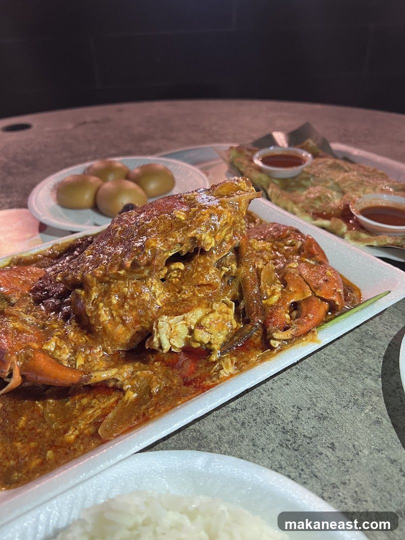 Spicy Crab Dish with Sides