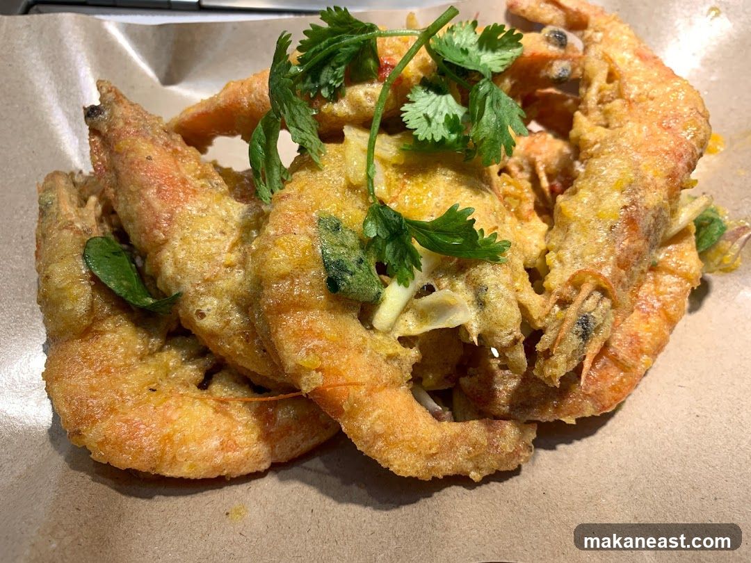 Salted Egg Yolk Prawns