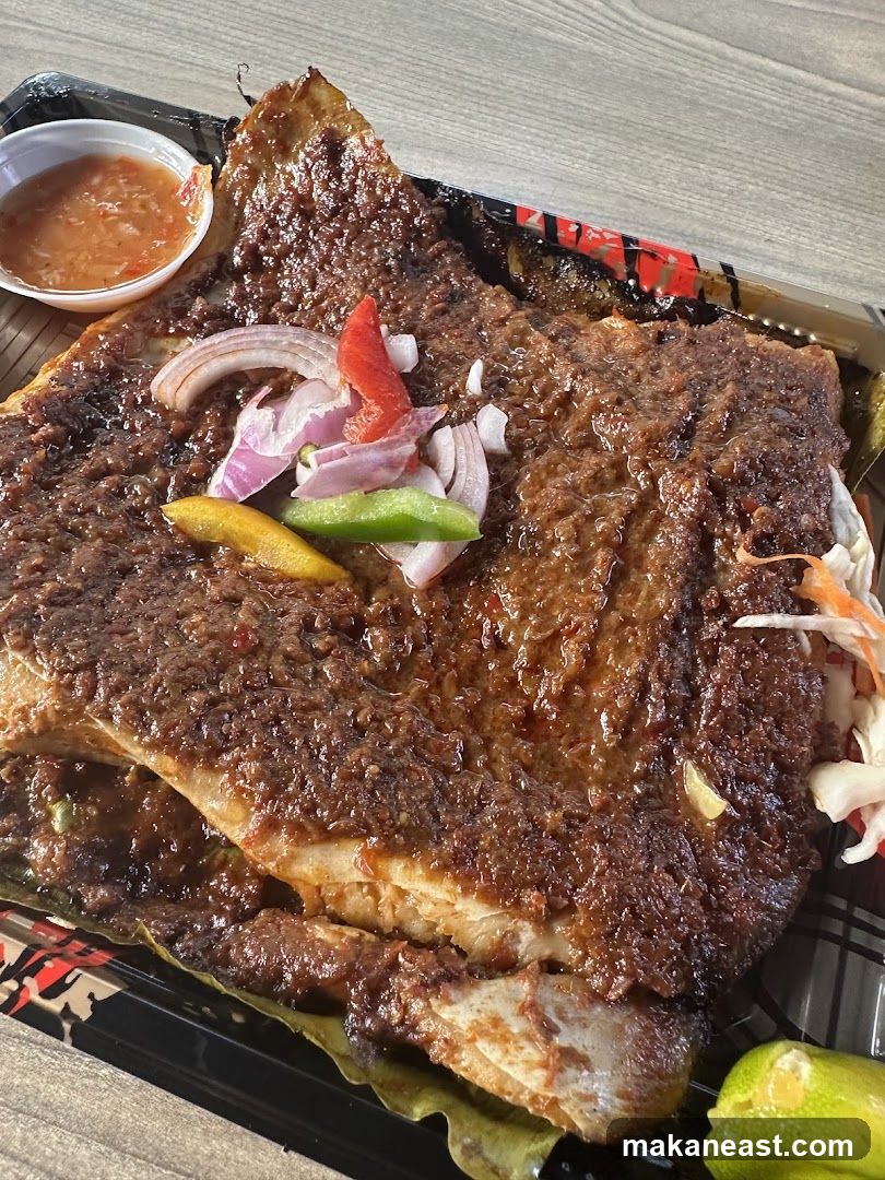 Grilled Fish with Sauce and Garnish