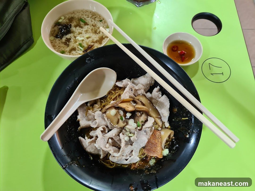 Noodles with Pork and Mushrooms