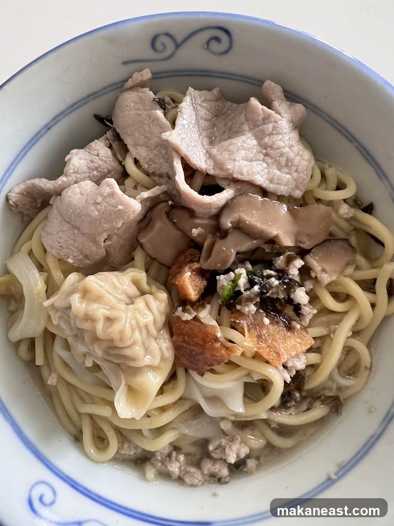 Noodle Soup with Pork and Wontons