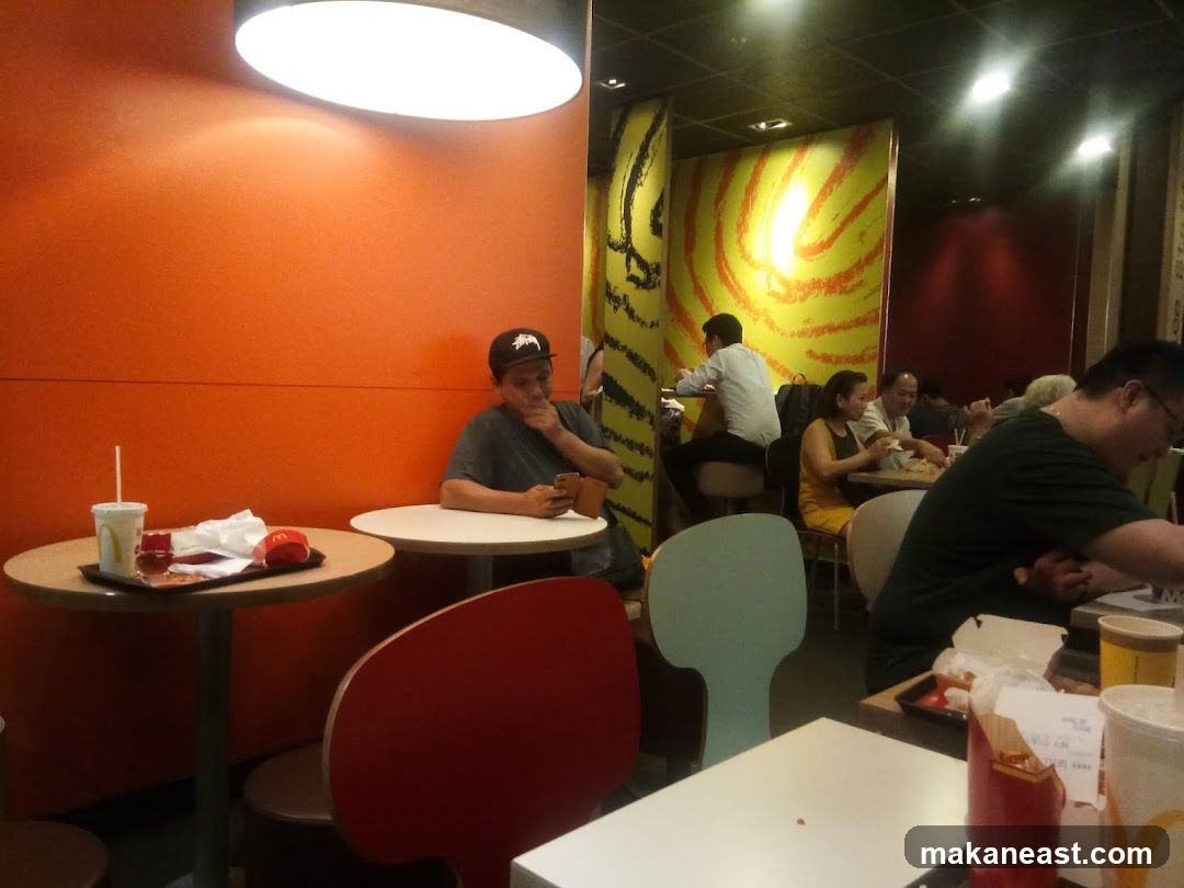 People eating at McDonald's