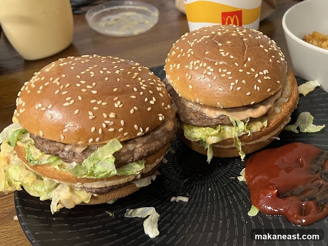Two Big Macs with Ketchup