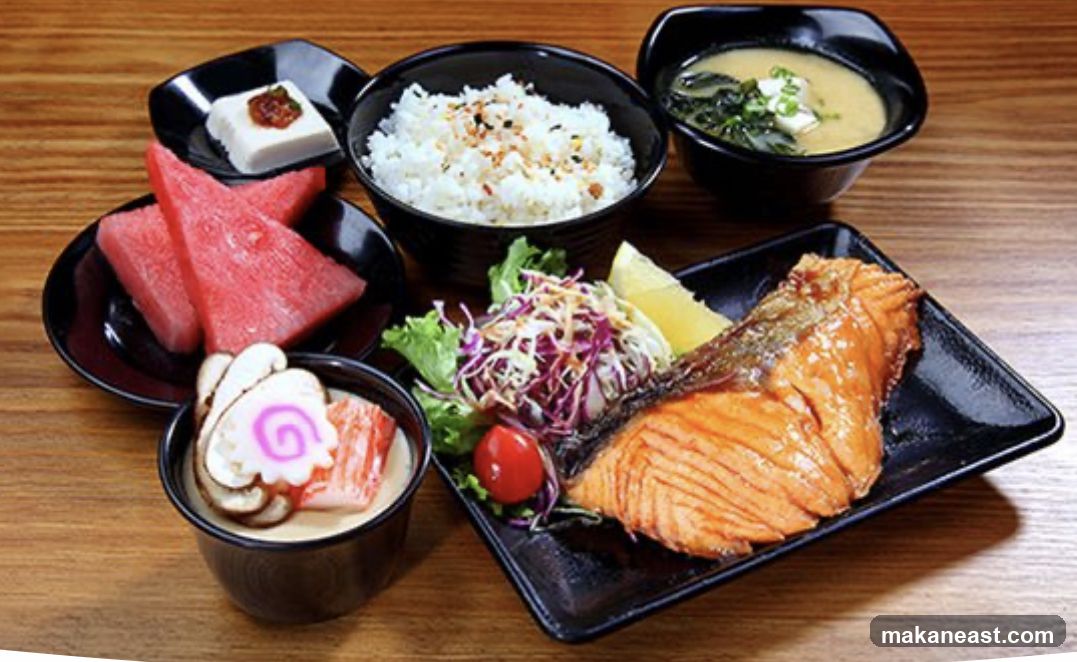 Japanese Salmon Set Meal