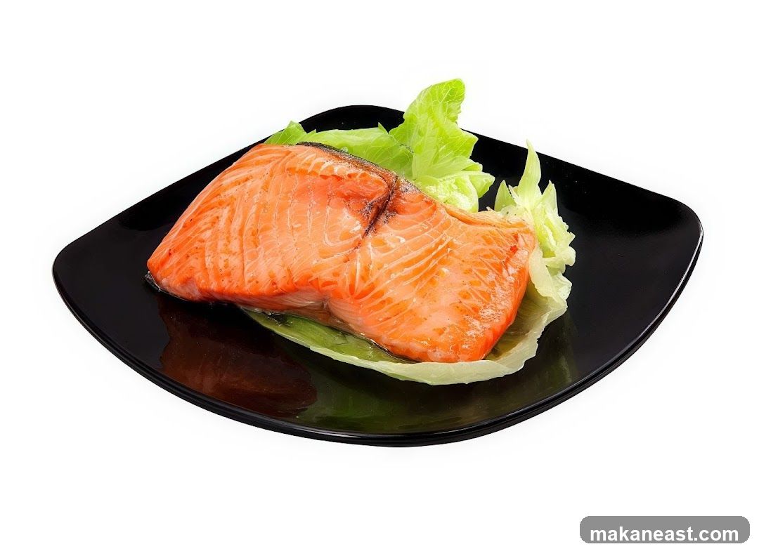 Salmon Fillet with Lettuce