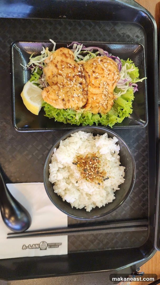Grilled Salmon with Rice