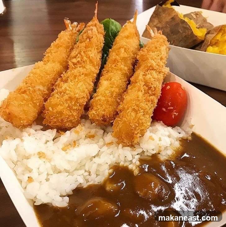 Fried Shrimp Curry Rice