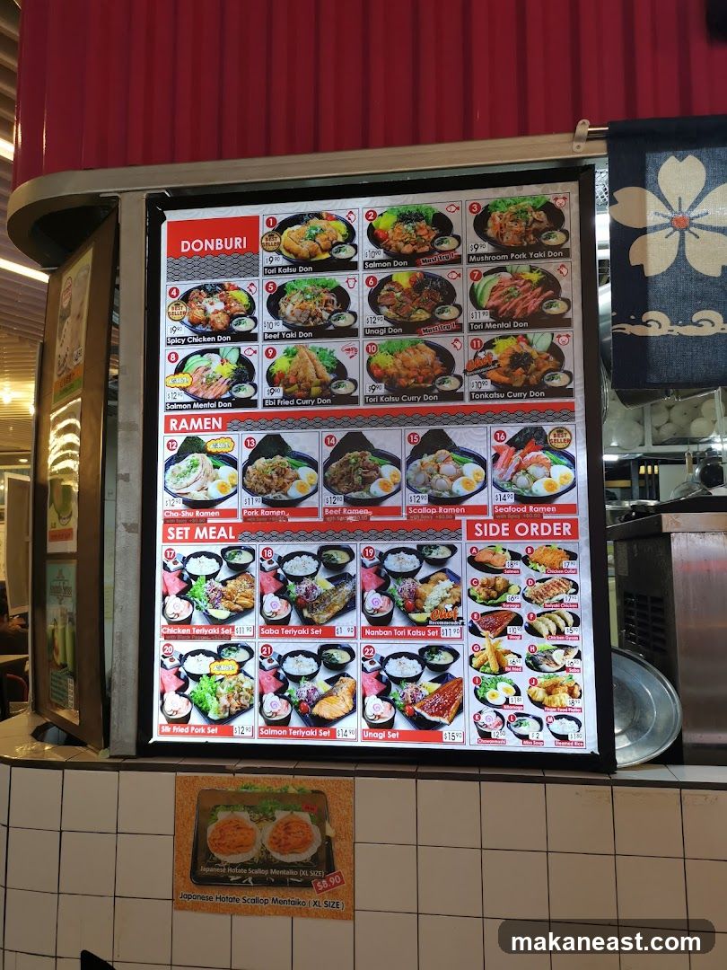 Japanese Food Menu