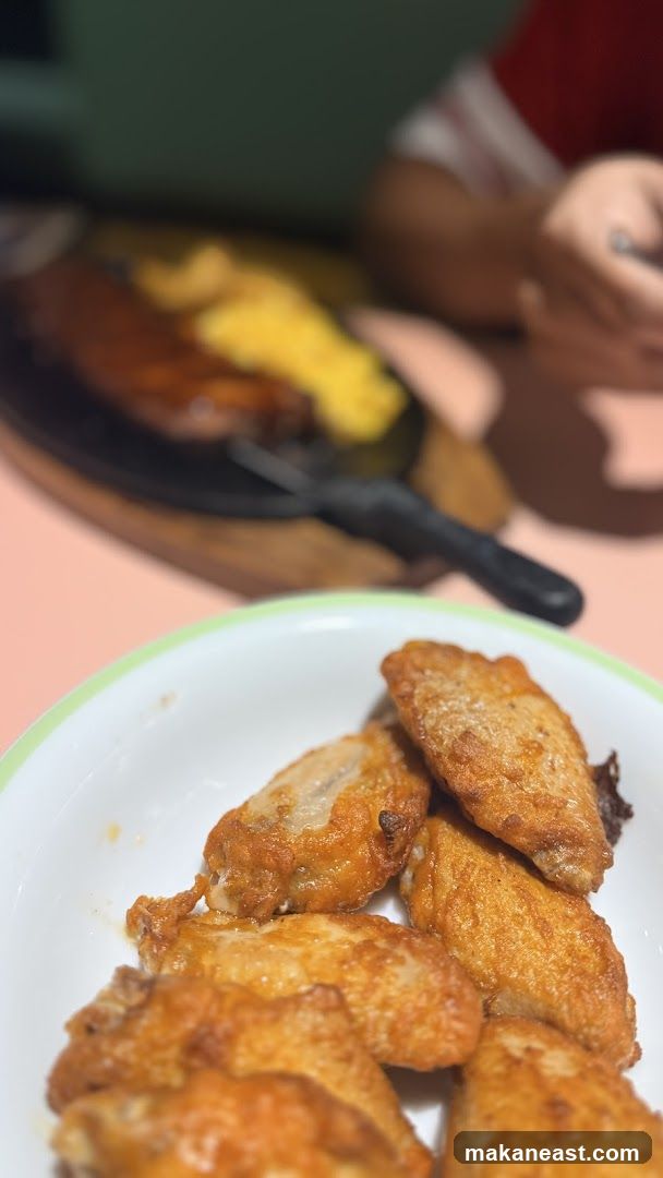 Fried Chicken Wings and Ribs