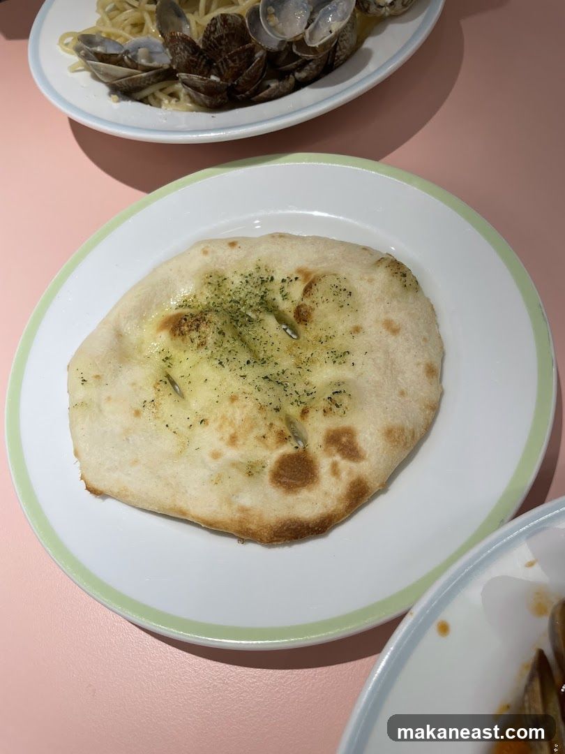 Flatbread with herbs and garlic