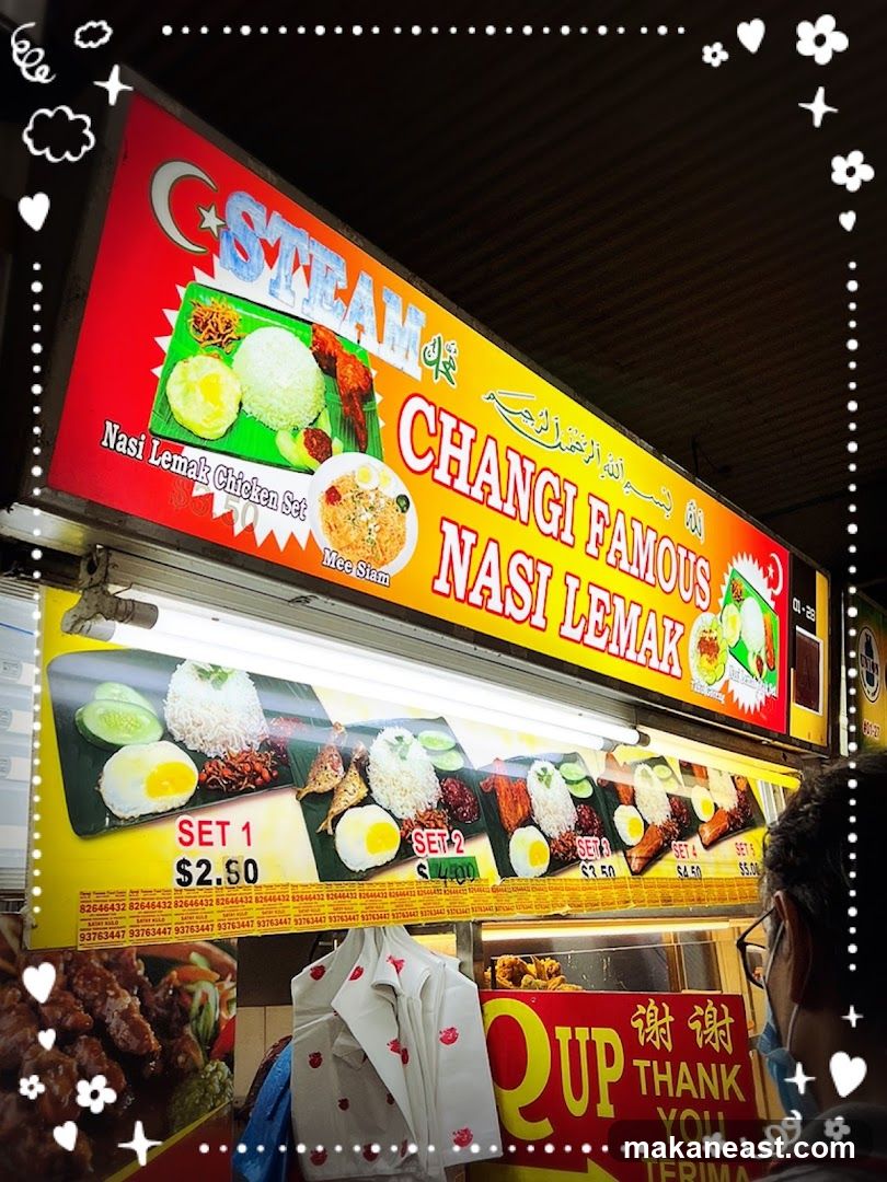 Changi Famous Nasi Lemak Menu
