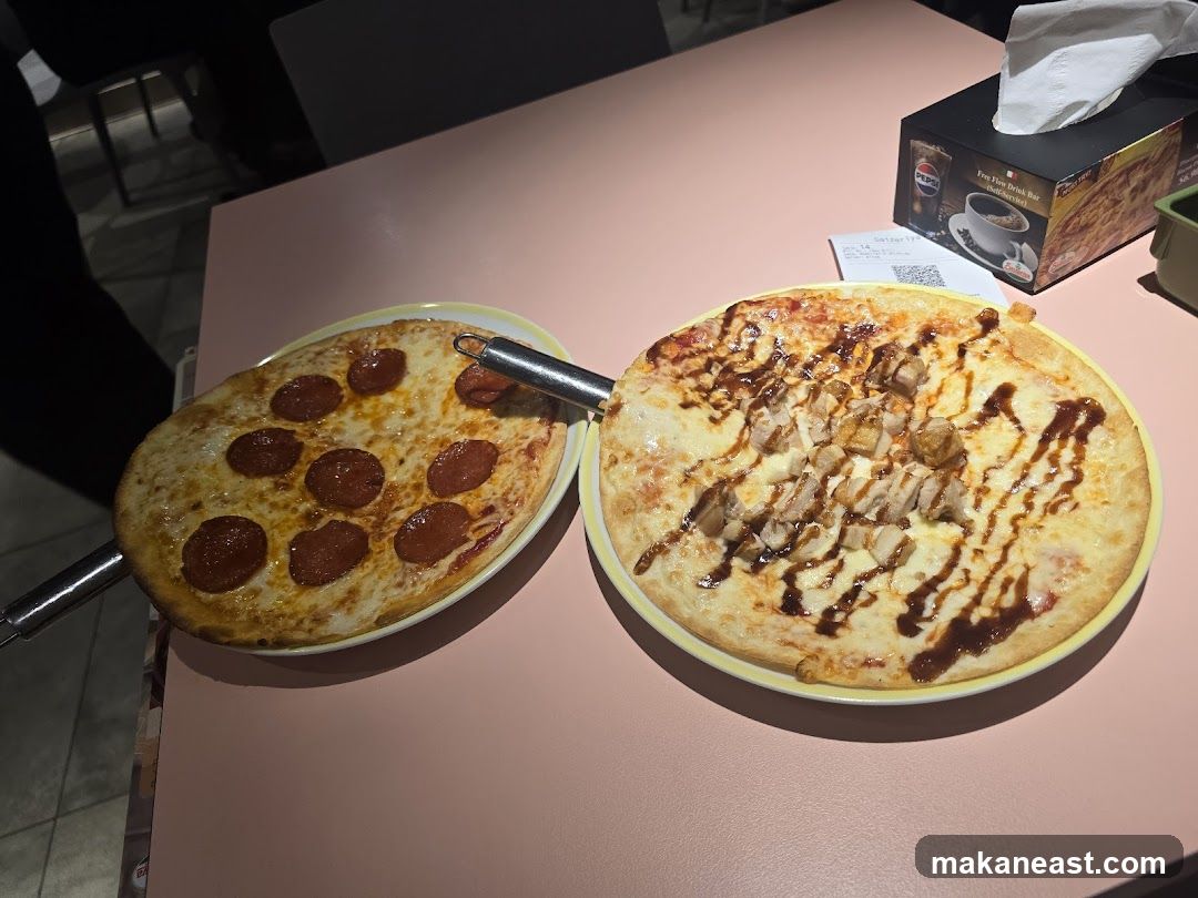 Two Pizzas on a Table