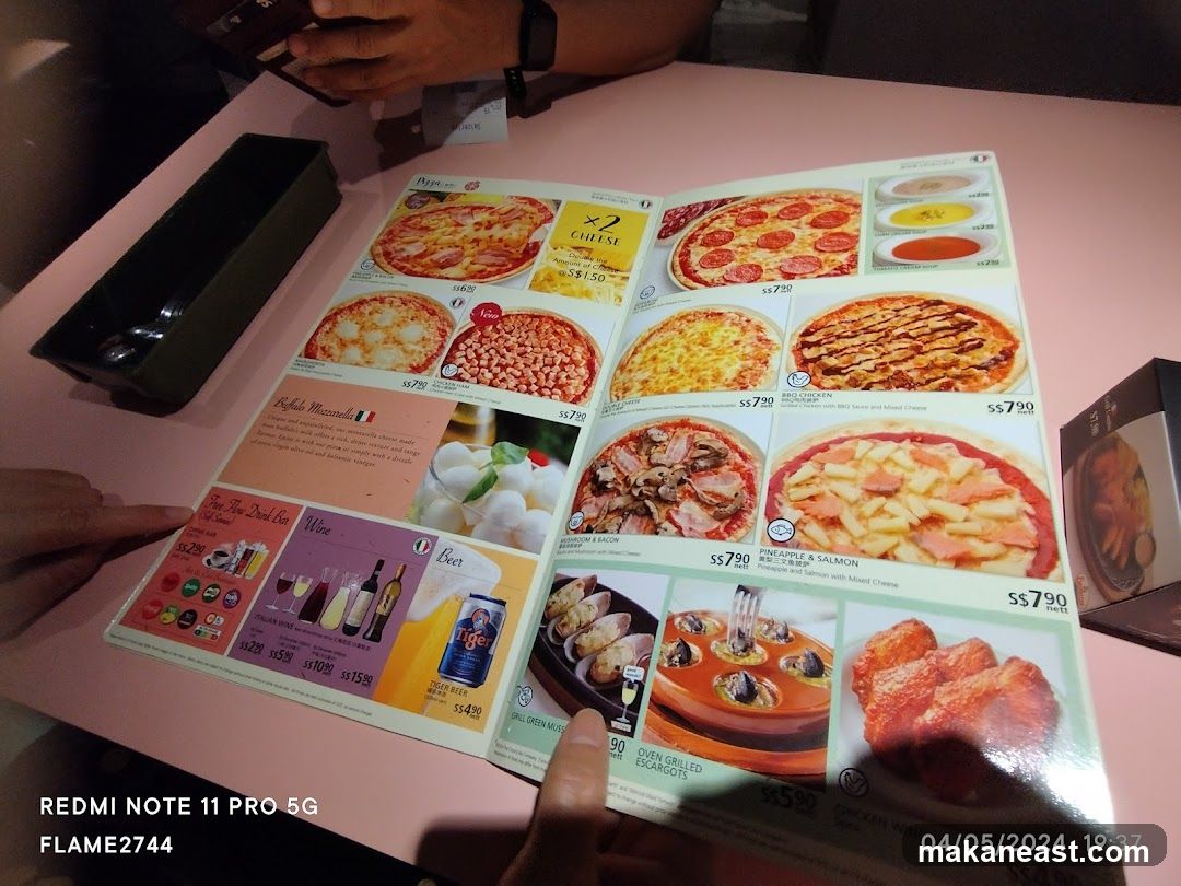 Pizza Menu