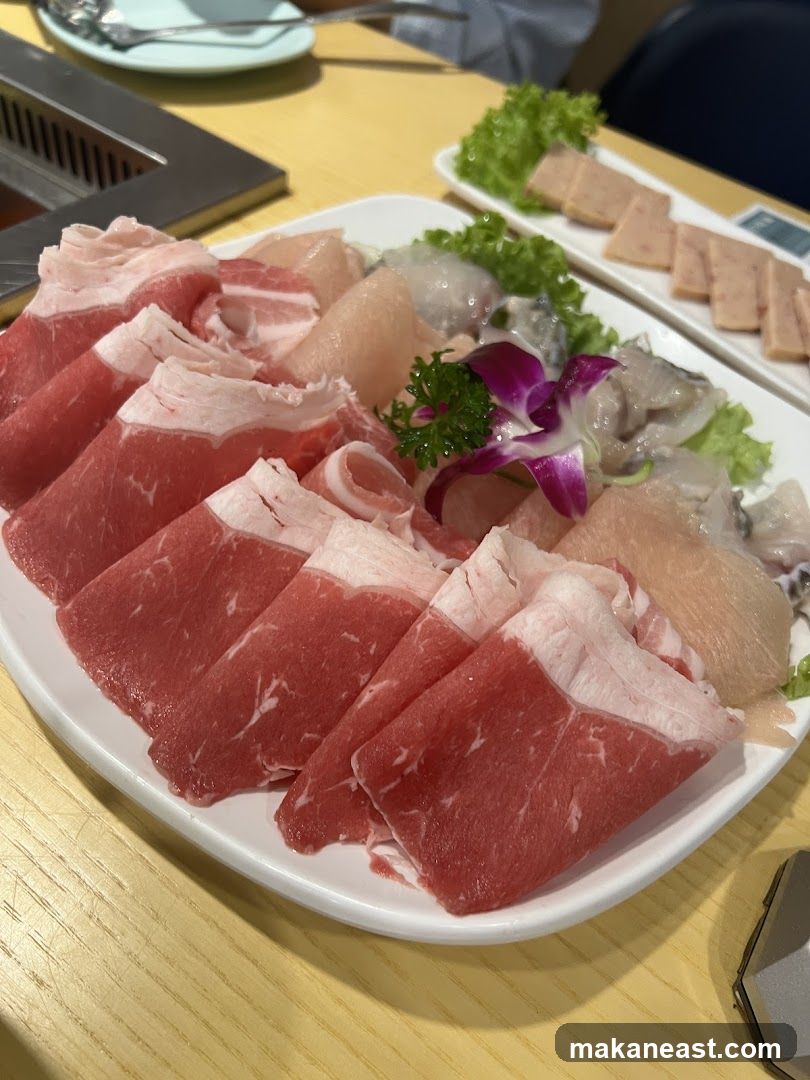 Slices of Meat and Fish