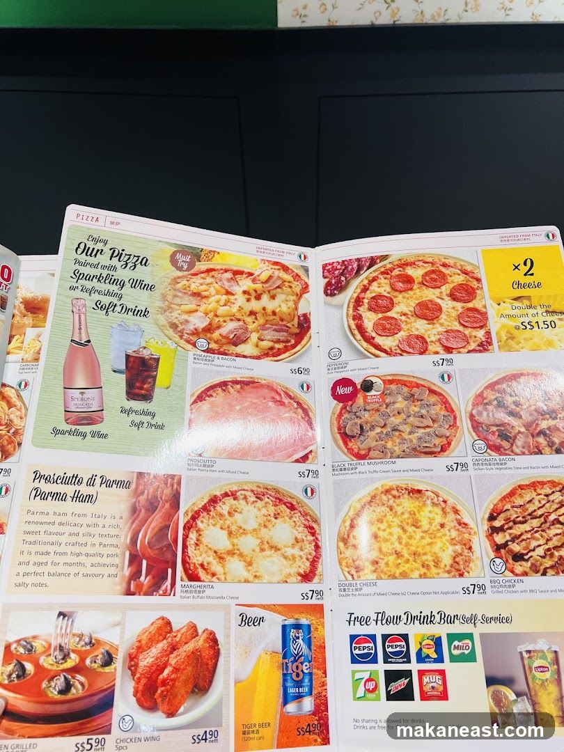 Pizza Menu