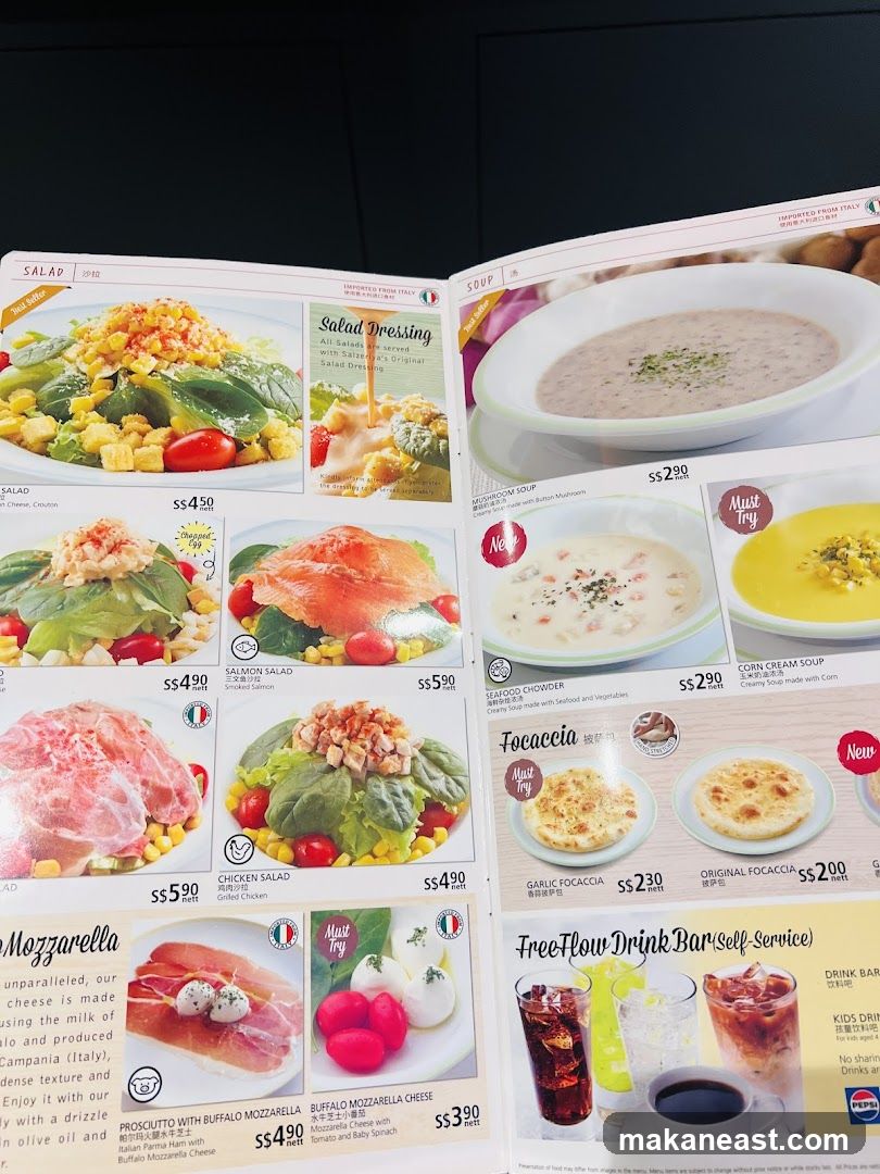 Salad and Soup Menu