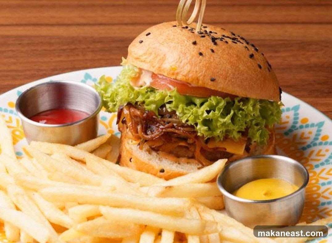 Burger and Fries