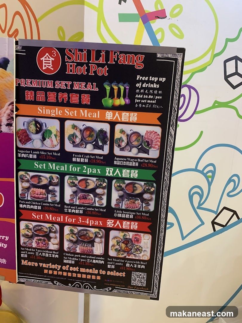 Shi Li Fang Hot Pot Premium Set Meal