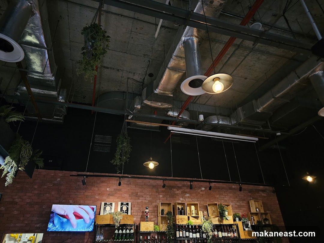 Interior of a wine bar