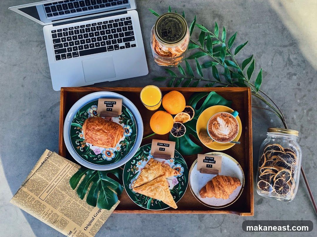 Breakfast Tray with Laptop