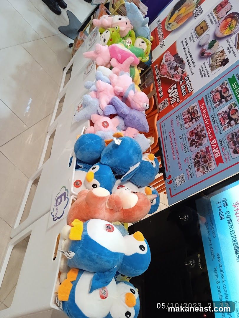 Plush Toys and Menu Display