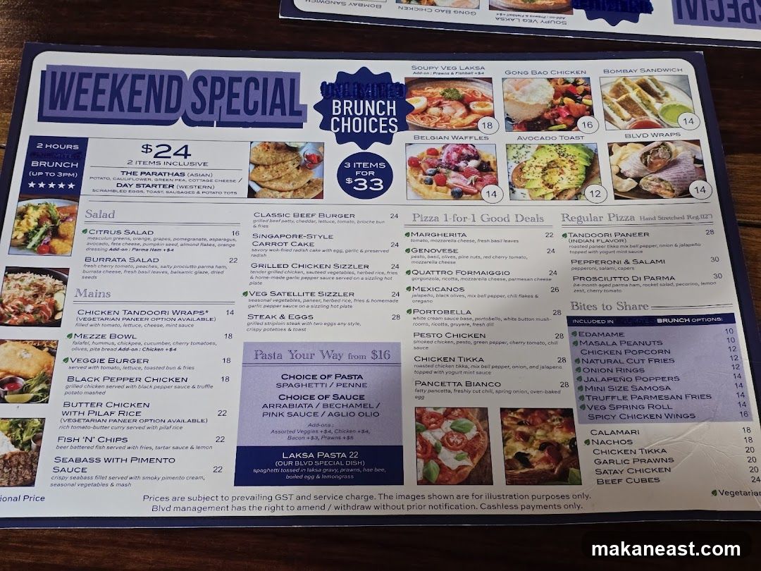 Weekend Special Brunch Choices