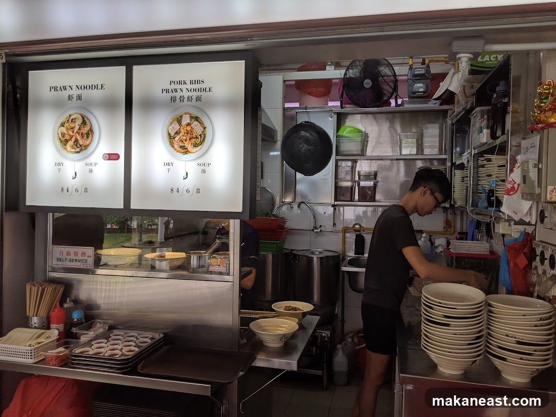 Prawn Noodle and Pork Ribs Prawn Noodle Menu