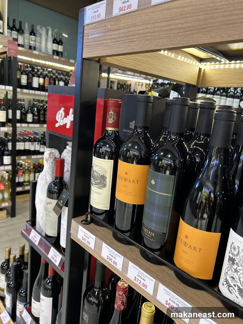 Wine Bottles on Shelves