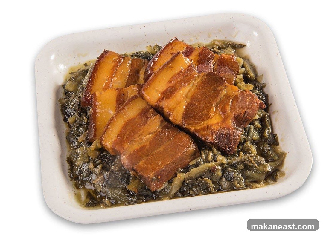 Braised Pork Belly with Pickled Mustard Greens