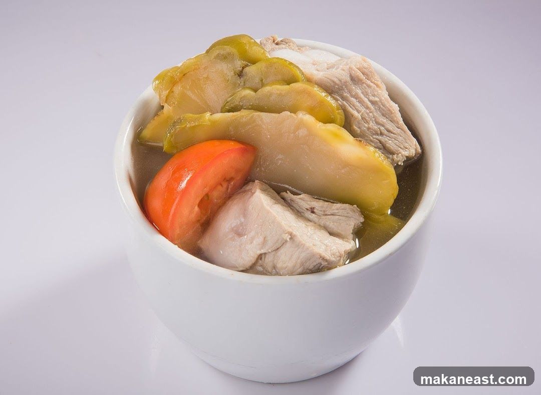 Pork Rib Soup with Pickled Mustard Greens and Tomato
