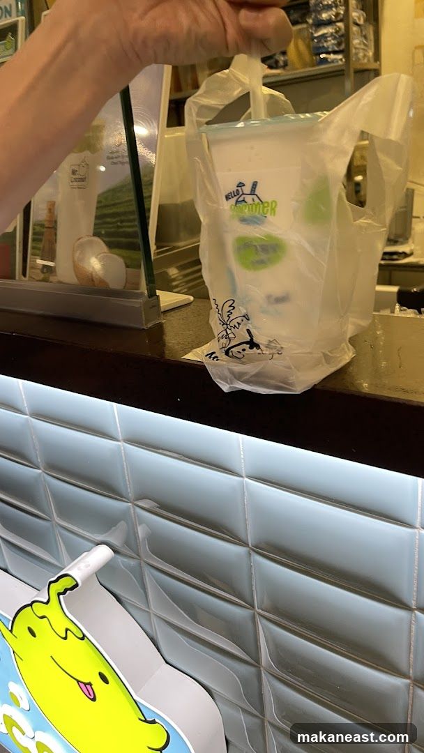 Beverage in a Plastic Bag