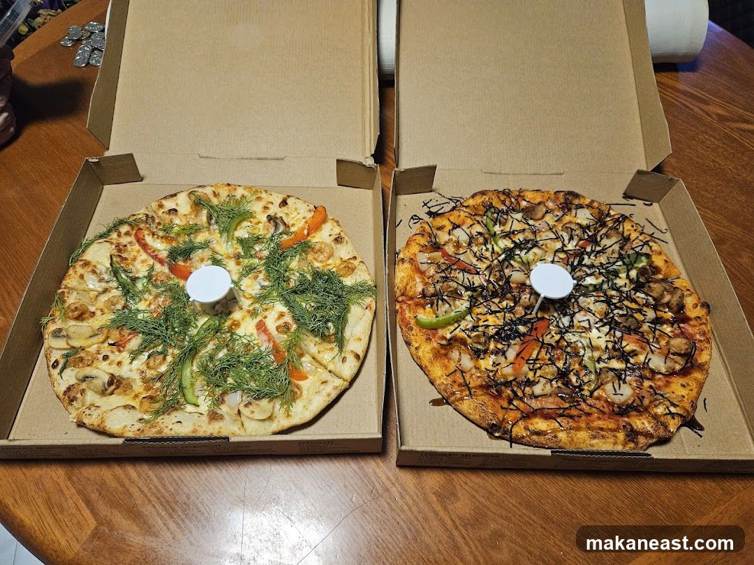 Two Pizzas in Boxes