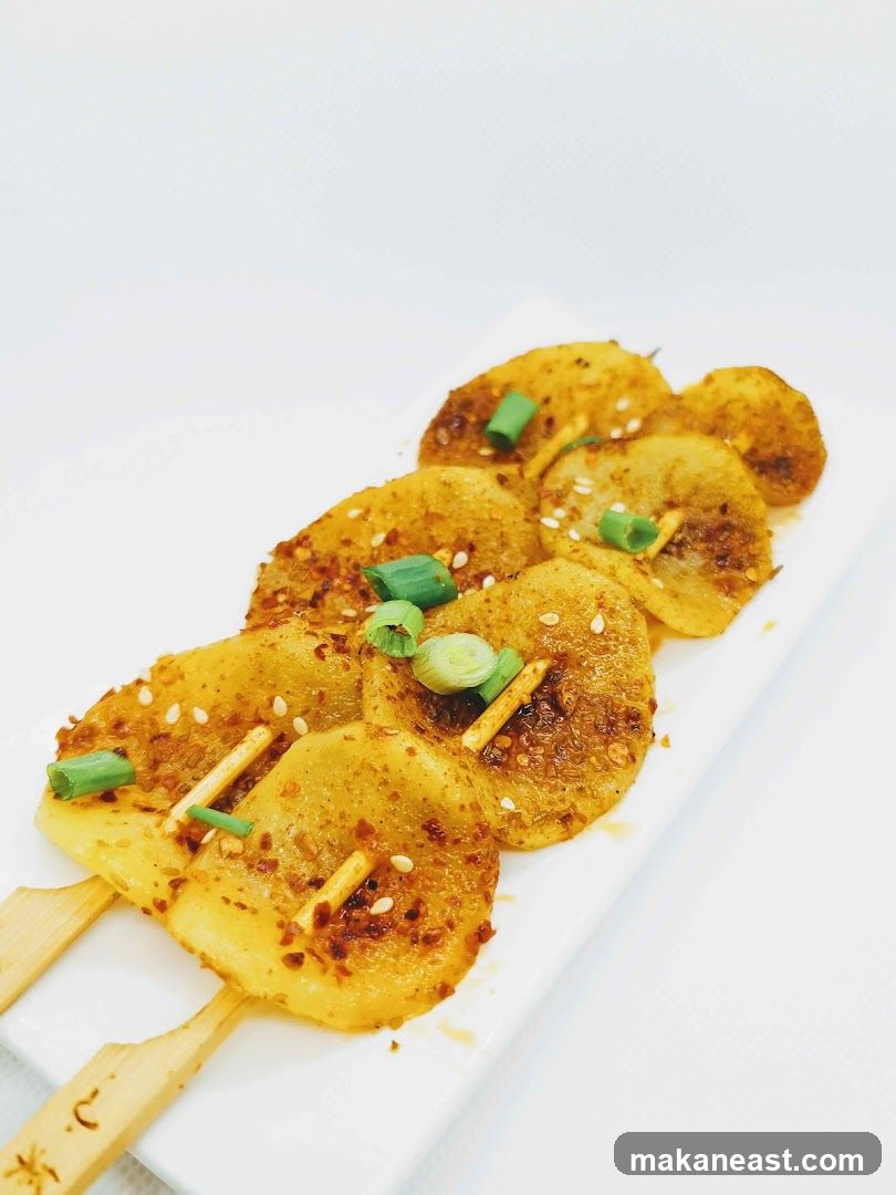 Spicy Potato Skewers