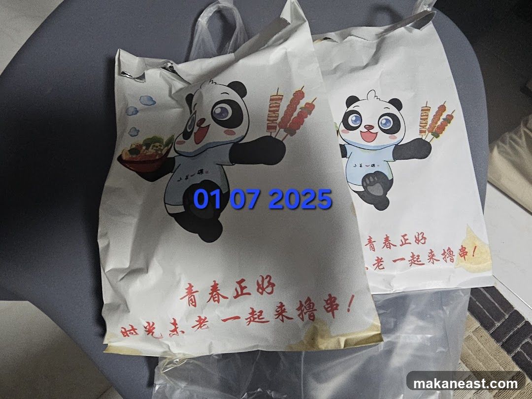 Takeaway Bags with Panda Design