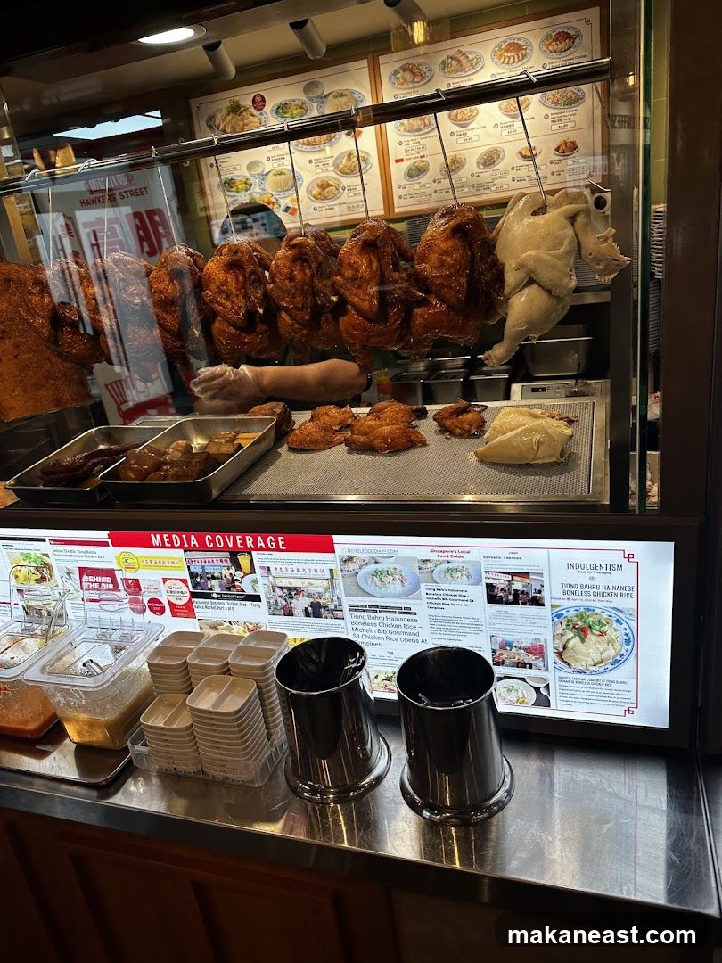 Hainanese Chicken Rice Display