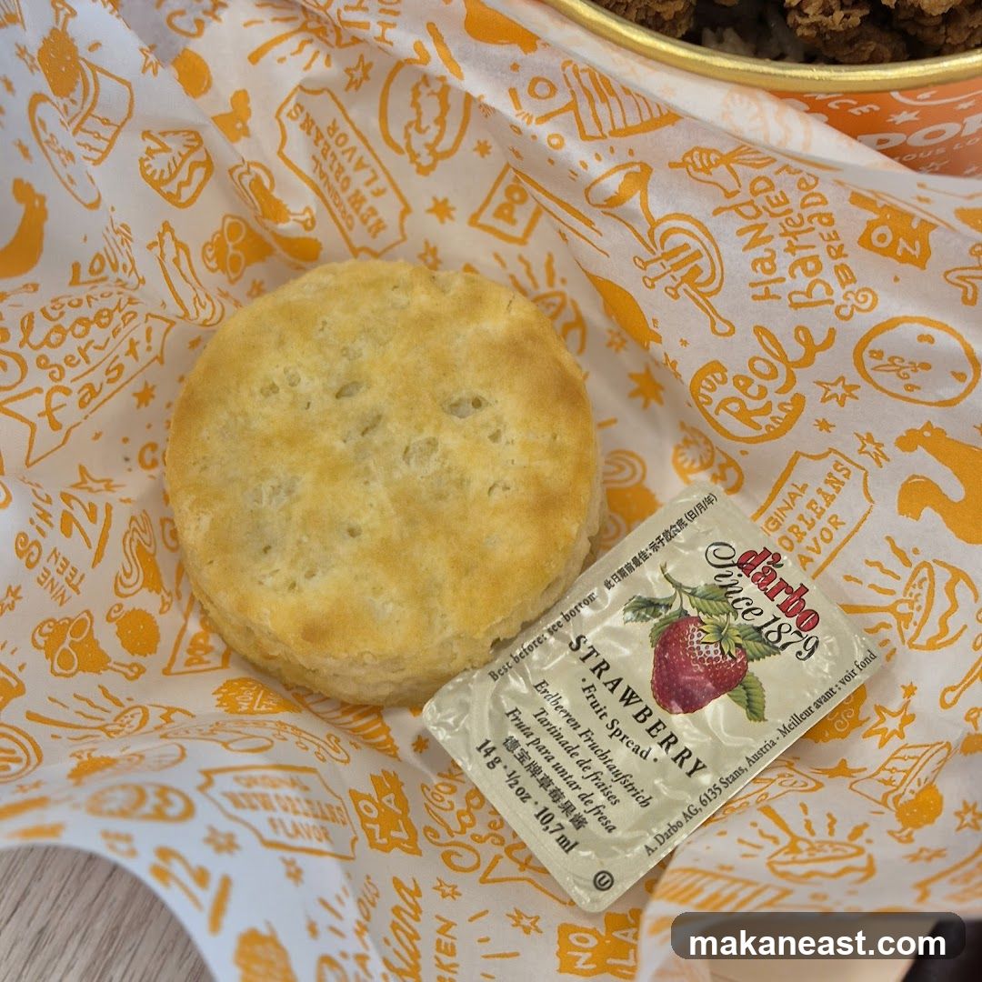 Biscuit with Strawberry Jam