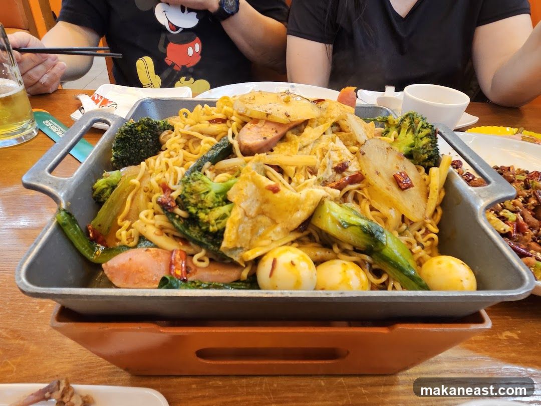 Noodles with Vegetables and Sausage