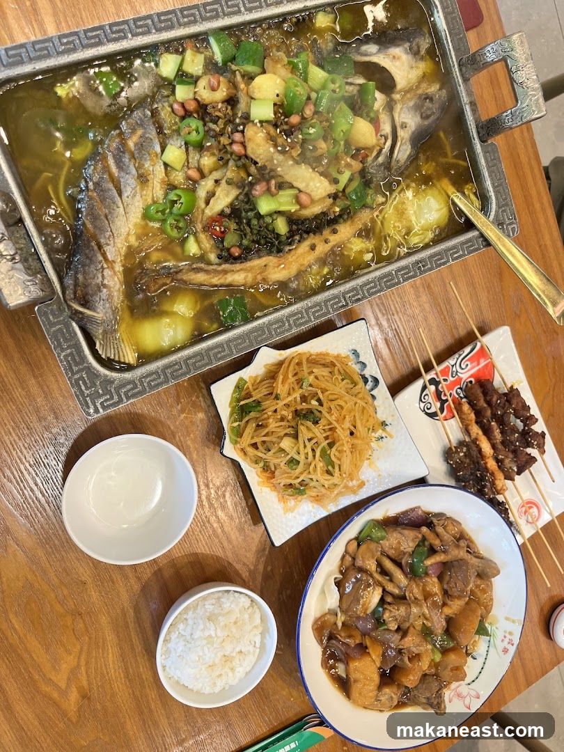 Chinese Food Spread
