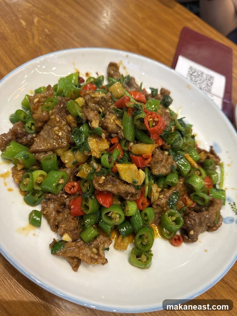 Spicy Beef with Peppers