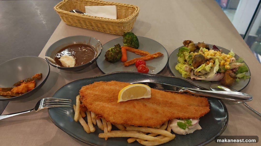 Fried Fish and Chips with Sides