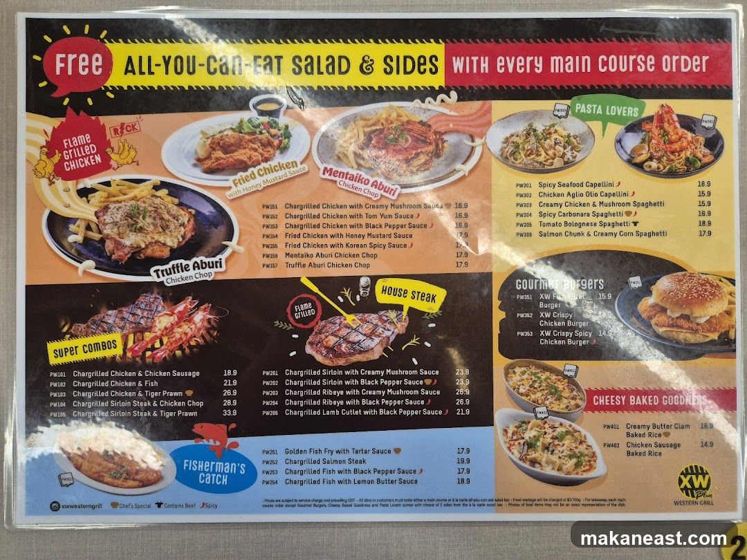Western Grill Menu