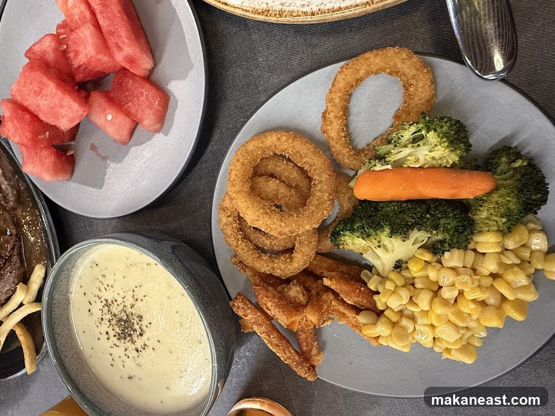Plates of food