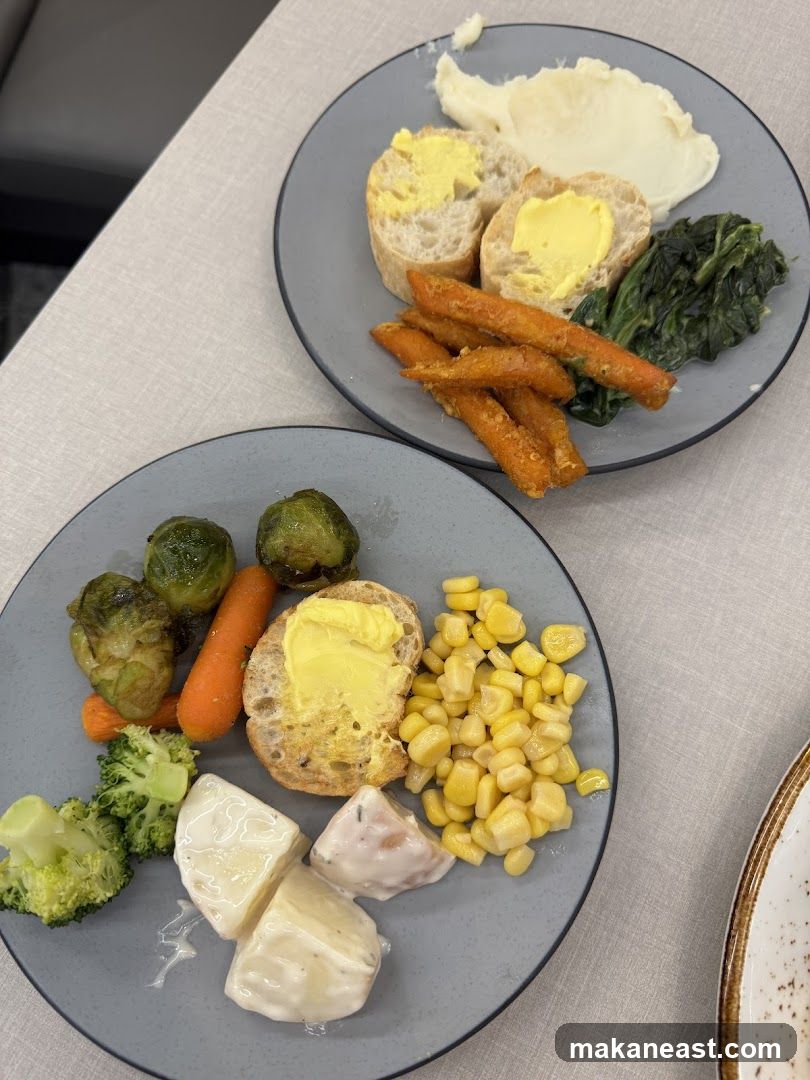 Two plates of food